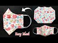 Easy 3D Mask ✅✅ Very Easy 3D Face mask sewing tutorial.DIY Face mask.