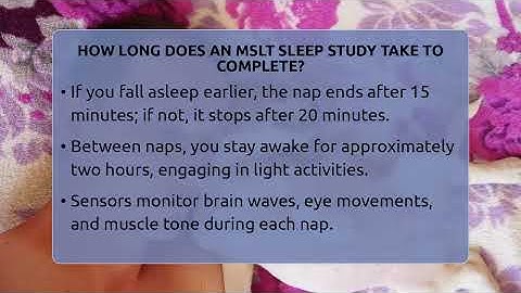 How Long Does An MSLT Sleep Study Take To Complete? - Sleep Apnea Support Network
