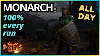 Easiest monarch shield every run single player D2R