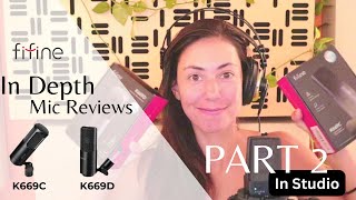 Beginner Microphone Review (FIFINE  K669C Condenser & K669D Dynamic) In Studio | Part 2 by Nastasia Marquez 311 views 7 months ago 13 minutes, 57 seconds