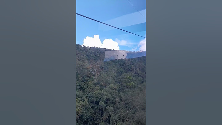 riding cable car going up to black mountain here in tay ninh Vietnam #shorts
