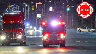 Detroit Fire - Old E34 Responding