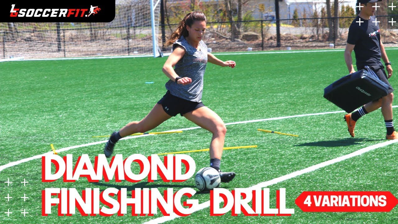 DIAMOND SOCCER FINISHING/SHOOTING DRILL TREINO DE FINALIZACÃO YouTube