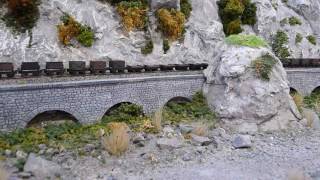 H0e Egger-Bahn Lok mit 61 Wagen