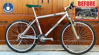 Raw Aluminum Bike Restoration  1996 Trek 8500