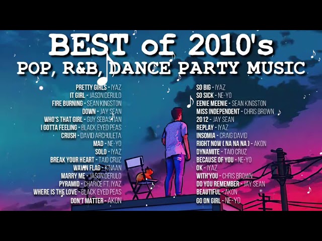 Best Of 2010's Hits - Pop, Ru0026B, Dance Party Music -Chris Brown, Akon, Ne Yo, Jay Sean, Sean Kingston class=