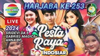 PESTA RAYA INDOSIAR HARJABA 253 TAHUN BANYUWANGI SRIDEVI DA5 Dan GABRIEL HADIR SUNRISE OF LOVE JAVA