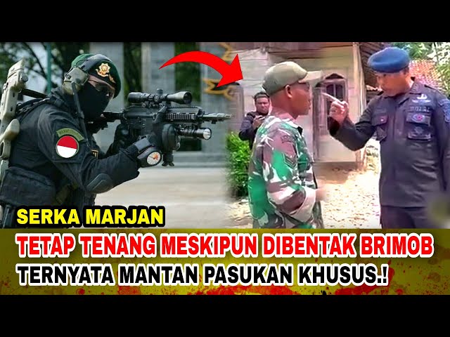 TERNYATA BUKAN BABINSA BIASA.!  SERKA MARJAN DARI PASUKAN KHUSUS class=