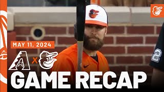 D-backs vs. Orioles Game Recap (5/11/24) | MLB Highlights | Baltimore Orioles