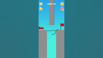 Draw Bridge puzzle level 431 #games #gaming #shortvideo #gameplay #bridge #game #draw #shorts #short