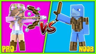 NOOB VS PRO | BOWPLINKO CHALLENGE | Minecraft Little Kelly