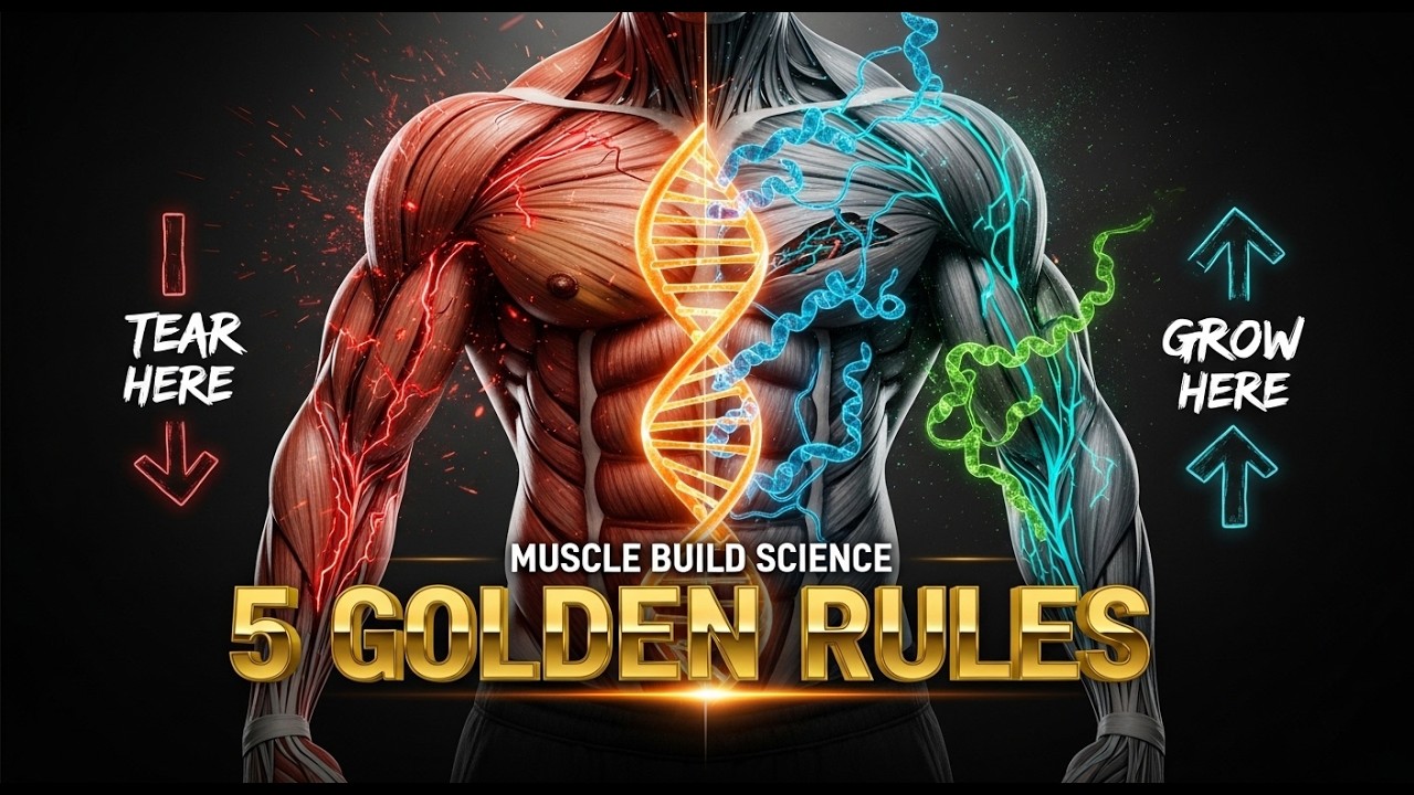 Muscle Build Science: 5 Golden Rules Nobody Tells You 🧬🔥 #telugu
