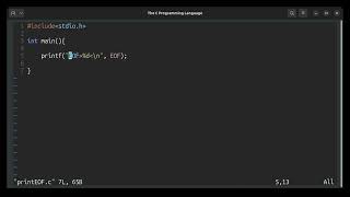 The C Programming Language: Exercise 1.7