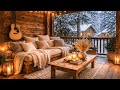 Snowy Window Piano | Gentle Snowfall Night Ambience for 3 Hours | Calm Mood Relax Focus