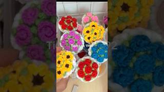MÓC KHOÁ BOA HOA MINI BẰNG LEN HANDMADE #viral #hottrent #trent #hoalen #mockhoadep #cachmoclen #sun