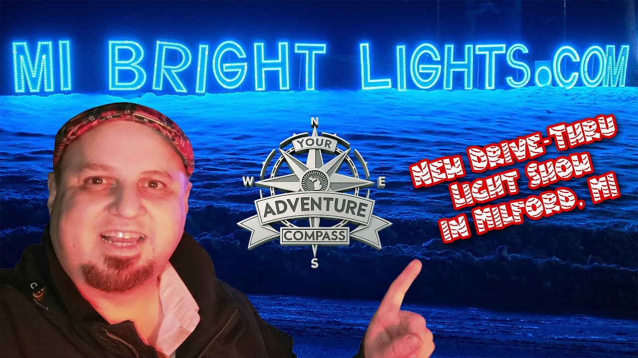 MI Bright Lights Drive-Thru Holiday Light Experience в Милфорде, штат Мичиган 🎄 