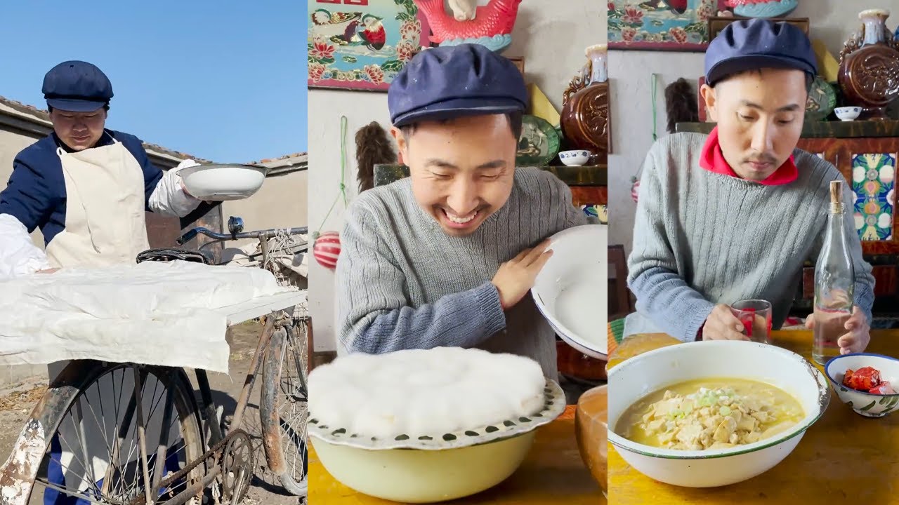 自制霉豆腐，软糯好吃，麻辣鲜香#food #民间手艺人 #funny