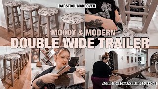 MOODY & MODERN MOBILE HOME DECOR | MAKING SOME CHANGES TO OUR DOUBLE WIDE TRAILER! 🤍