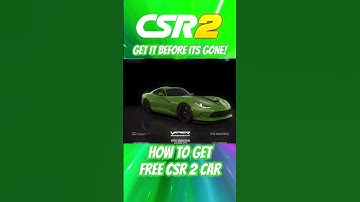 HOW TO GET FREE CSR 2 CAR! #csr2 #csrracing2
