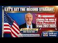 False Claim 7: My opponent claims he was a vice-president of a business consulting group