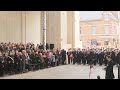 Watch poppies float down from menin gate during armistice ceremony in belgium