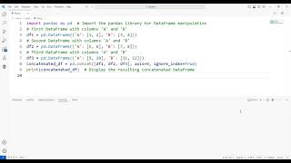 Concatenating pd DataFrame objects Profile