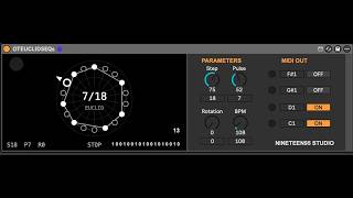 EUCLID Step Sequencer for ableton live by Taito Otani