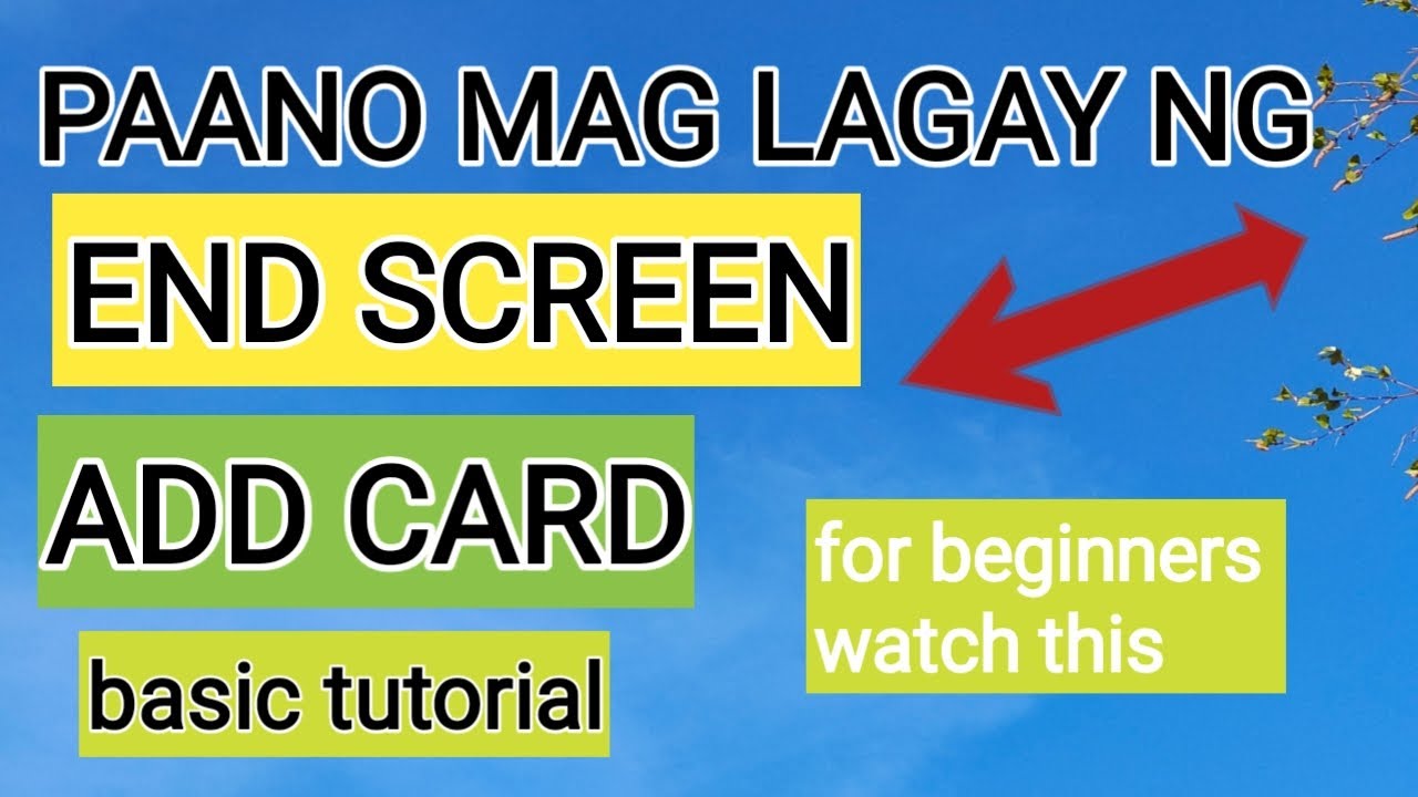 HOW TO PUT AN END SCREEN AND ADD SCREEN YOUTUBE YouTube