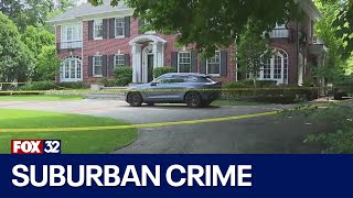 Suburban homeowner exchanges gunfire with car thieves