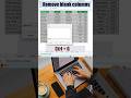 The Excel hack I use every day 🔥 | Remove blank columns in Excel #excel #exceltips #msexcel #shorts