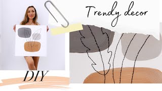 ДЕКОР ДЛЯ ДОМА СВОИМИ РУКАМИ ☆ DIY ☆ EMBROIDERED LINE ART POSTER ☆ TIKTOK TREND