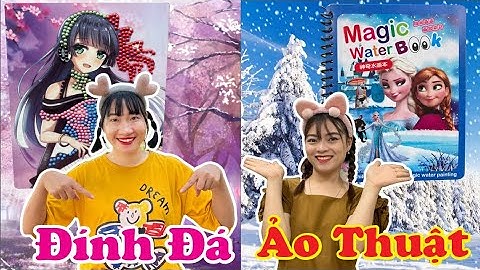 Chị Tuyết Và Chị Hằng Làm Tranh Đính Đá Sticker Để Trang Trí Đồ Trang Điểm | Tuyết Tuyết TV