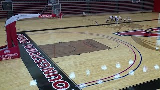 Going the Distance: YSU paints new three-point lines after NCAA men's basketball changes