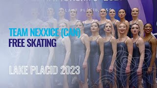 Team Nexxice (CAN) | Free Skating | Lake Placid 2023 | #WorldSynchro