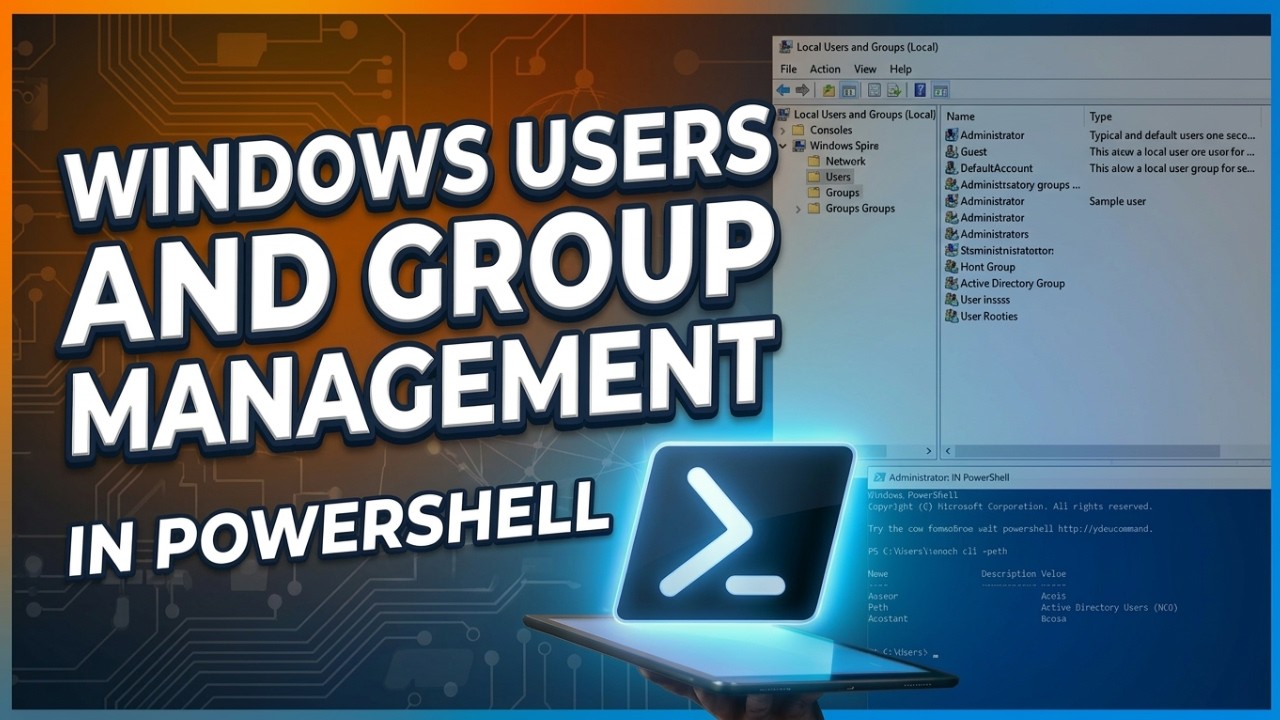 Skip the Control Panel: Manage Users Faster With PowerShell - YouTube