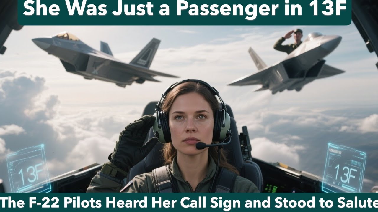 She Was Just a Passenger in 13F — Until the F-22 Pilots Heard Her Call Sign and Stood to Salute.....