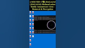 BAGAJAI (.BAGAJAI) MedusaLocker family ransomware virus #shorts #trending #BAGAJAI
