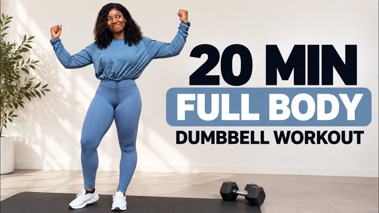 20 MIN Full Body Dumbbell Workout | Strength & Tone at Home - YouTube