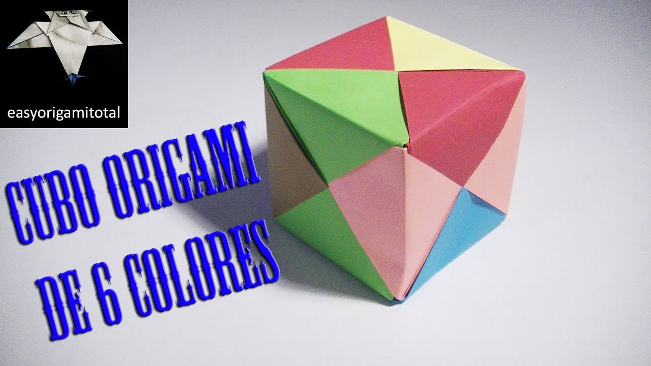 Como Hacer Cubo De Fotos Como hacer un cubo modular origami de 6 colores, cubo modular de papel -  YouTube