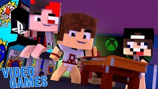 OS BEBÊS CONSTRUIRAM UMA SALA DE VÍDEO GAMES INCRÍVEL ! - MINECRAFT screenshot 2