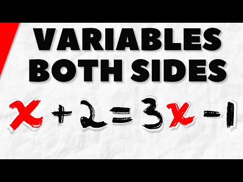How to Solve Equations with Variables on Both Sides | Pre-Algebra