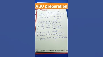 4th August 2022. Daily study routine for ASO and OCS . #OPSC #ASO #asoExamdate