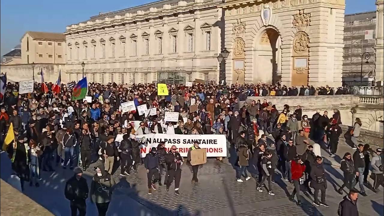 manifestation 15 janvier 2022 Montpellier YouTube