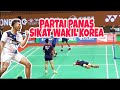 Partai PANAS Indonesia Vs Korea. MENEGANGKAN! Fajar/Rian Kejar-Kejaran Skor! Nice Angle Camera
