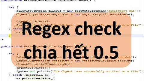 Lập trình Java - Sử dụng Regex kiểm tra số chia hết cho 0.5