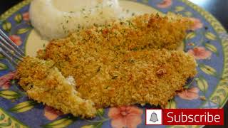 Panko Parmesan Crusted Tilapia | How to bake Fish in the oven Perfectly