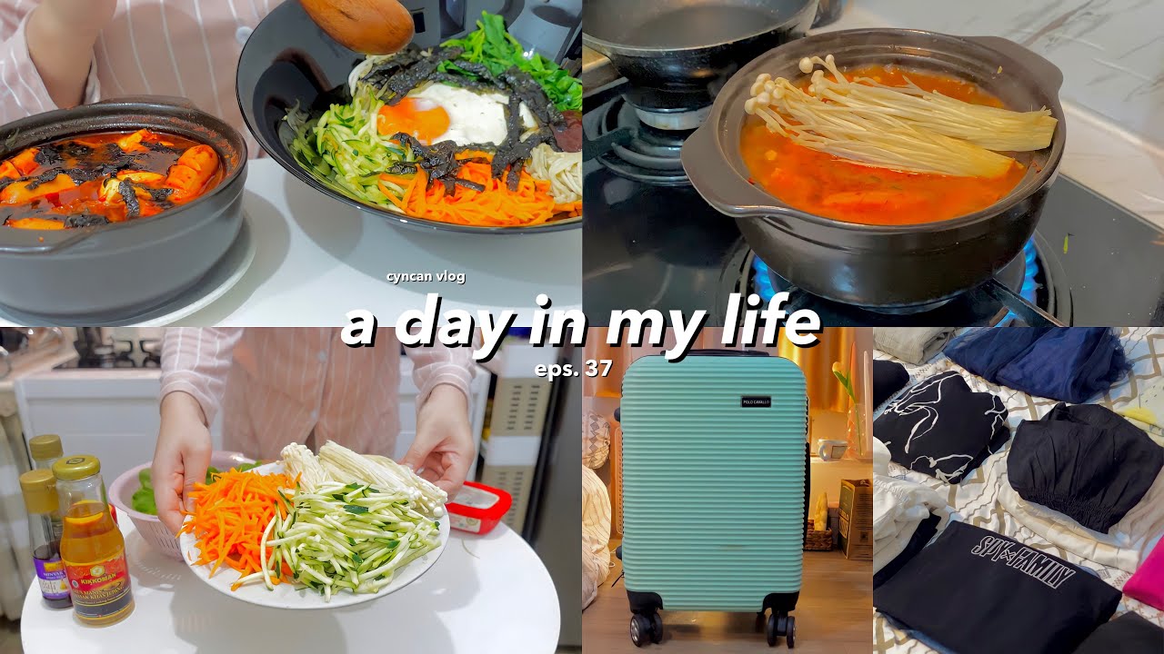A Day In My Life Anak Kost: Cooking Bibimbab 🥙 & Sundubu Jjigae 🥘, Packing to Bali ✈️ | Cyn can Vlog