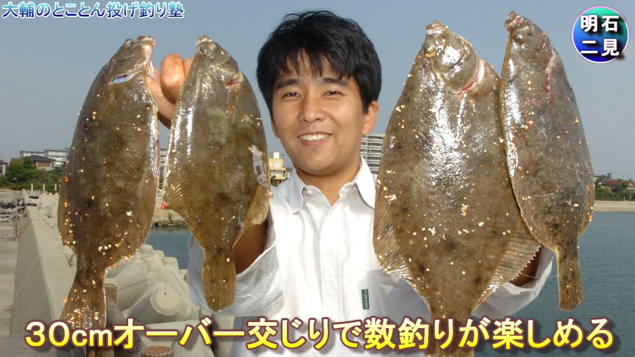 兵庫 明石のカレイ釣り場はココ ファミリーからベテランまで大満足 投げ釣りで狙う乗っ込みガレイ キス釣りも楽しめます Youtube