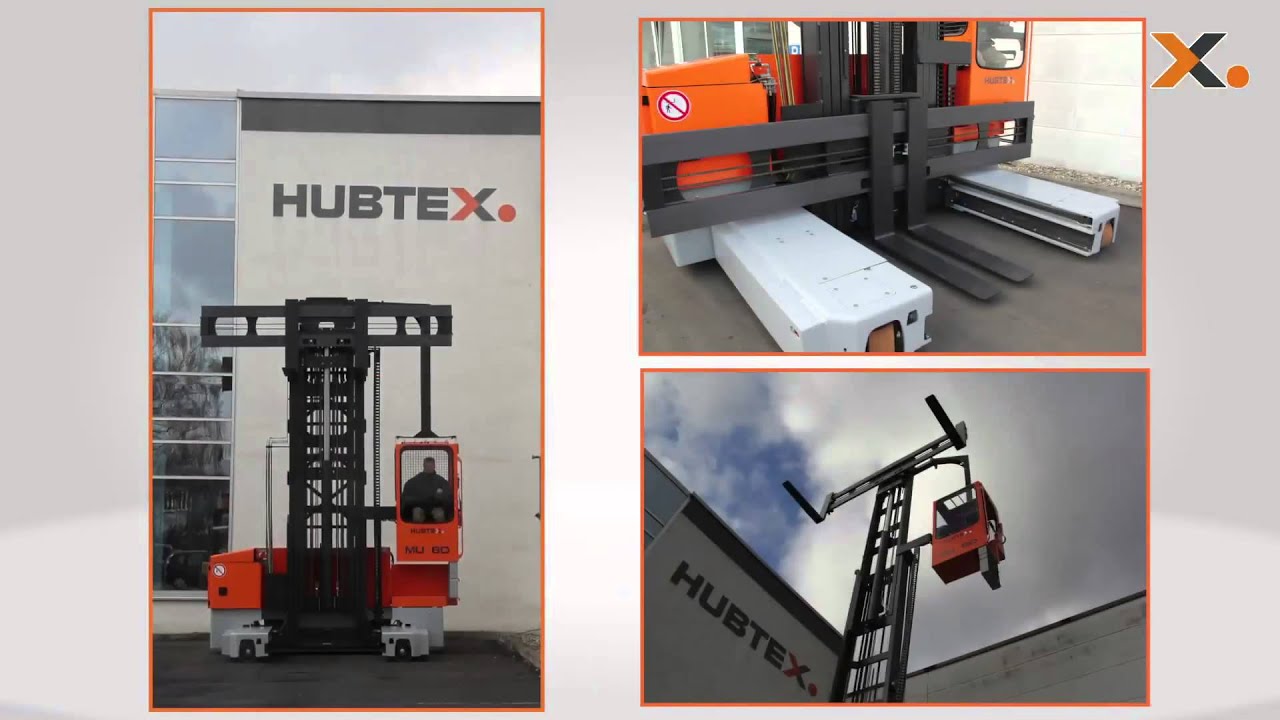 HUBTEX range elektrische zijladers - YouTube