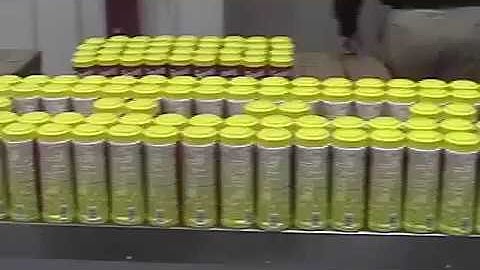 Multi-packing Vertical Shrink Wrapping System Wrapping Insecticide Canisters - STB-914OVS